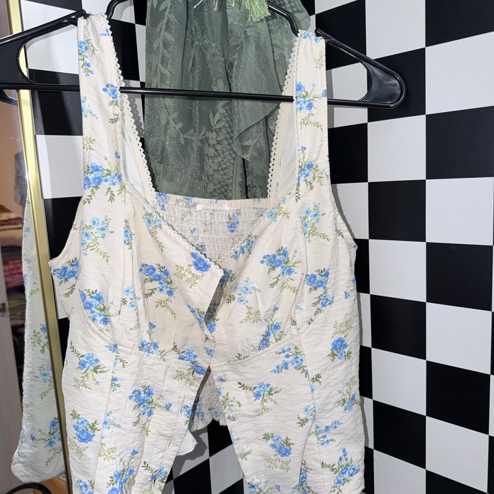 Floral Sleeveless Jumpsuit